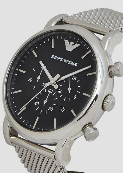 reloj emporio armani steel back tm 25 clon